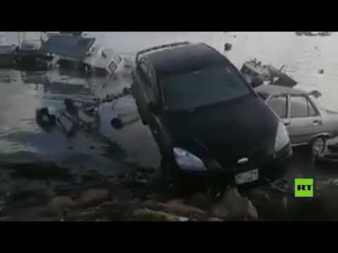  العرب اليوم - شاهد: زلزال مُميت يتسبب في فيضانات بمقاطعة 