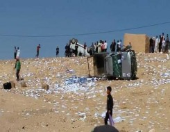 فلسطين اليوم - 14 إصابة في حادث سير على الطريق الواصل بين قلقيلية ونابلس
