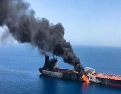  فلسطين اليوم - الحرس الثوري الإيراني يعلن انفجار ناقلتي نفط إثر اصطدامهما بألغام بحرية جنوب مضيق هرمز
